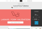 Screenshot of Laravel Form validation tutorial