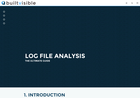 Screenshot of Log file analysis - the ultimate guide