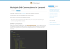 Screenshot of Multiple DB Connections in Laravel